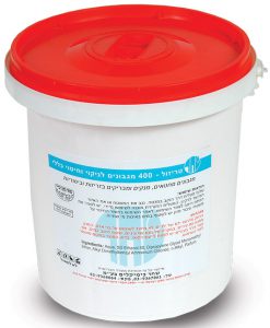 TRIZOL 400 מגבונים לניקוי וחיטוי כללי TRIZOL 400 מגבונים לניקוי וחיטוי כללי